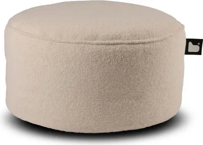 Imagen del producto de Extreme Lounging - b-poufe "teddy" - sillón redondo - para interiores - suave y cómodo - 60x40 cm - color marfil