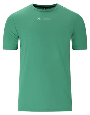 Produktbild von Herren Kurzarm T-Shirt in Grün mit schlichtem und einfarbigem Basic-Design