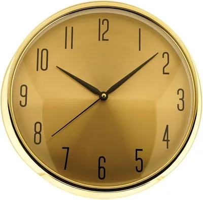 Immagine prodotto di Orologio da parete moderno ø35 x 9 cm,- movimento al quarzo, analogico con indicazione delle 12 ore, oro