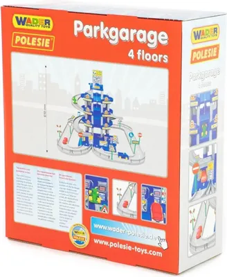 Obrázek produktu pro Garáž se 4 úrovněmi s cestou a auty modrá/šedá