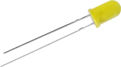 Image de LED 0201, jaune, 3,7 - 4,8 V, avec câble et résistance