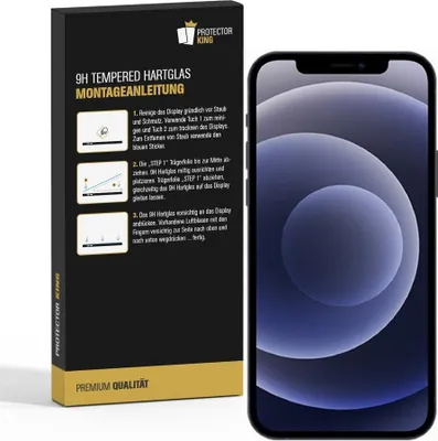 Produktbild von 6x 9H Hartglas für iPhone 12 Pro Max Panzerfolie Displayschutzfolie KLAR Panzerglas Schutzglas