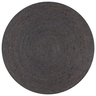 Immagine prodotto di Vidaxl Teppich handgefertigt um 150 cm Juta dunkelgrau