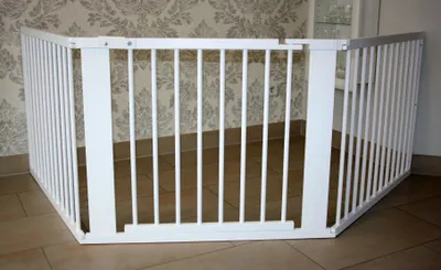 Produktbild von Schutzgitter Absperrgitter Türgitter Treppenschutzgitter V 273cm weiss