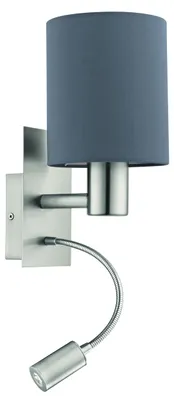 Produktbild von EGLO Wandlampe Bett Pasteri Textil Wandleuchte