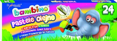 Produktbild von Bambino Ölpastellkreiden Pastellstifte 24 Farben