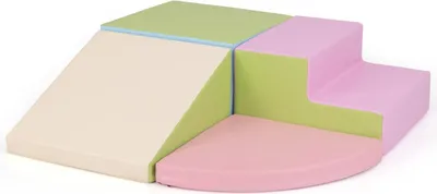 Image de Ensemble de jeu en mousse pour tout-petits - Blocs d'escalade souples en 4 pièces