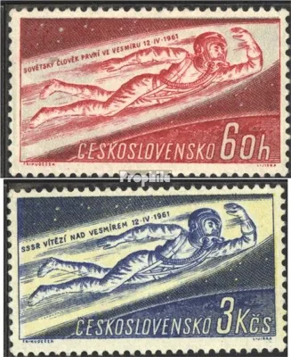 Produktbild von Briefmarken Tschechoslowakei 1961 Mi 1263-1264 (kompl.Ausg.) postfrisch Raumschiff