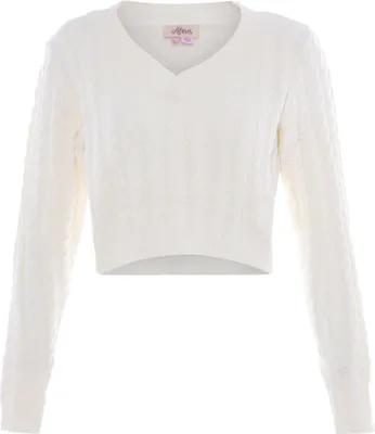 Produktbild von aleva damen pullover - wollweiss, M/L