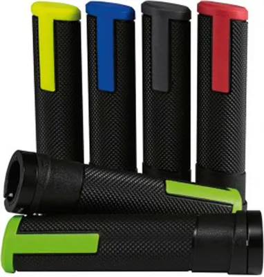 Produktbild von Ergotec MTB-ATB-Griffe Porto Kraton/Alu, 133/133mm per Paar sw/rot