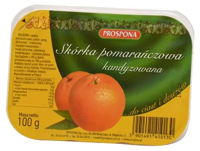 Obrázek produktu pro Kandovaná pomerančová kůra 100 g