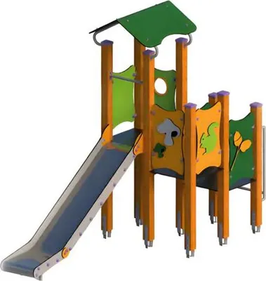 Produktbild von Spielplatz Kinderspielplatz Spielgelände Klettergerüst Rutschbahn Erlebnisplatz