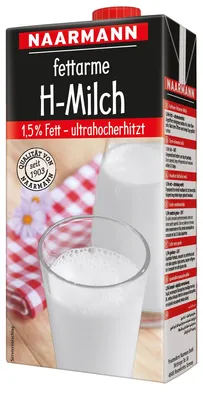 Zdjęcie produktu dla Naarmann H mleko 1,5 zawartość tłuszczu ultra wysoka temperatura 1000ml