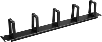Obrázek produktu pro Solarix Atrack 19" vyvaz. panel 1U jednostranná plast. lišta BK CMP4