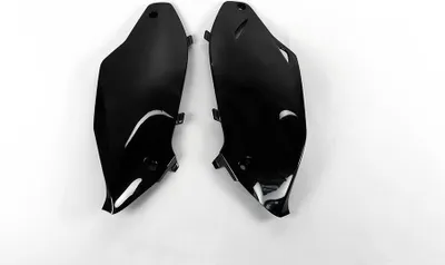 Obrázok produktu pre Bočné kryty UFO PLAST, 2-dielne, pre Kawasaki KX F 250 / 450 cm³, rok výroby 2012 – 2016, farba: čierna