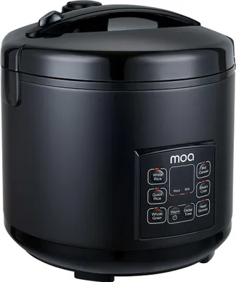Produktbild von MOA Multikocher - 5L - Schongarer - Reiskocher mit Dampfgarer - Dampfkocher - Warmhaltefunktion - 700W - Schwarz