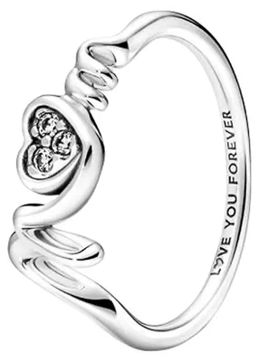 Produktbild von Pandora 191149C01 Ring Damen Mum Pavé Herz Zirkonia Sterling-Silber Gr. 60