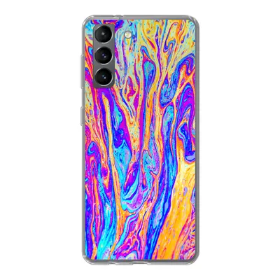Produktbild von MuchoWow® Handyhülle Schutzhülle Hülle für Samsung Galaxy S21 Kunst - Farben - Psychedelisch Silikon Softcase Handy Hülle - Softcase