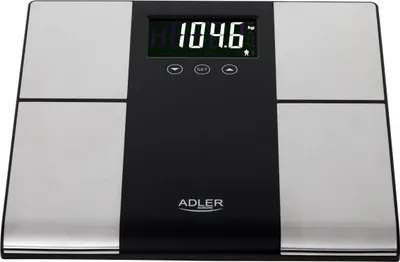 Zdjęcie produktu dla Adler AD 8165, Elektroniczna waga osobista, 225 kg, 100 g, Czarny, Szary, kg, lb, ST, Prostokąt