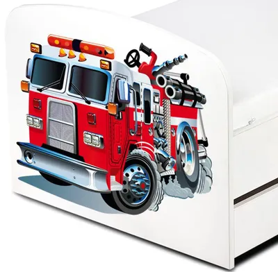 Produktbild von Bayagu Weißes Kinderbett 140x70cm aus Holz mit Schaumstoffmatratze