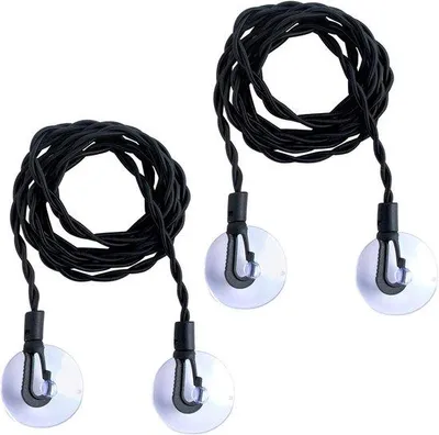 Imagen del producto de Kit de lavado de viaje con ganchos y ventosa, de 2 piezas, para camping