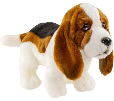 Produktbild von Carl Dick Basset Hund stehend 32cm Plüschtier, Stofftier, Kuscheltier 3622