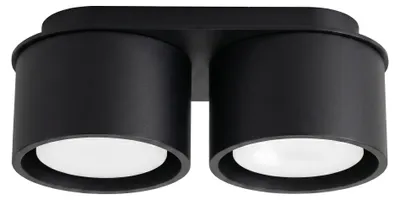 Zdjęcie produktu dla Plafon MODO 2 czarny Gx53 2xGx53 10W aluminium 8x10x21cm Sollux Lighting