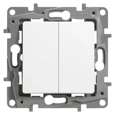 Immagine prodotto di LEGRAND 664502 Interruttore doppio Niloe 10AX