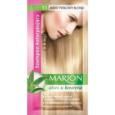 Obrázok produktu pre Marion, Szampon Koloryzujący, 51 jasny perłowy blond, 40 ml