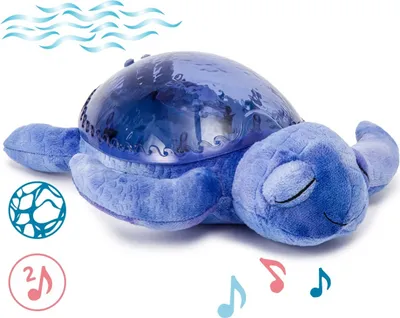 Produktbild von Cloud b® Tranquil Turtle™- Nachtlicht – Schildkröte, dunkelblau, 0 m+