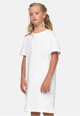 Obrázek produktu pro Dětské tričko Urban Classics Girls Organic Oversized Tee Dress white - 134/140