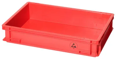 Obrázok produktu pre Warmbier skladovací kontajner IDP-STAT, ESD, 600 x 400 x 120 mm, červený 5311.R.24