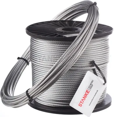Produktbild von Seilwerk STANKE 40m Drahtseil 10mm 6x37 verzinkt Stahlseil Forstseil Windenseil DIN Seil Draht Stahl