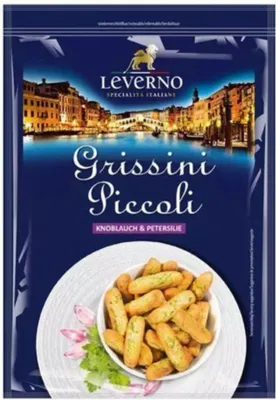 Produktbild von Leverno Grissini Piccoli Knoblauch & Petersilie, 100g
