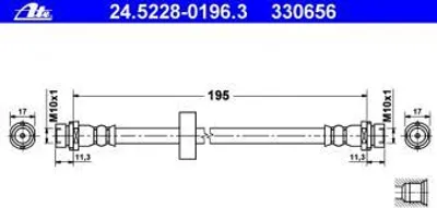 Produktbild von ATE Bremsschlauch  24.5228-0196.3