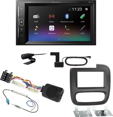 Produktbild von Pioneer DMH-A240DAB Bluetooth Autoradio MP3 DAB+ Einbauset für Opel Vivaro B
