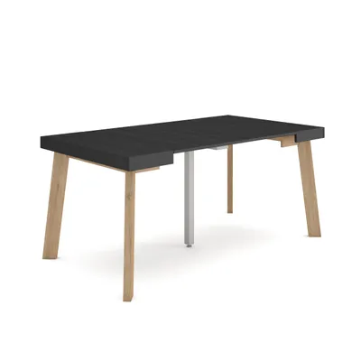 Produktbild von Ausziehbarertisch, 160x90x73cm, Schwarz, Hölzerne Beine