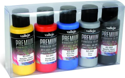 Produktbild von Vallejo 62.103, 60 ml, Schwarz, Blau, Rot, Silber, Gelb, Metallisch, Flasche