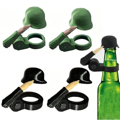 Produktbild von Bierflaschenverschluss - Soldat Salut Design - Flaschenverschluss für Bar und Grillparty - 4 Stück