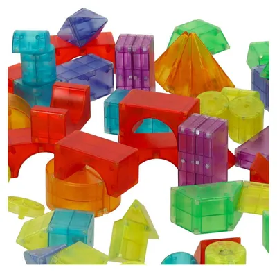 Produktbild von magnetische 3D-Bausteine LED leuchtend 134 el.