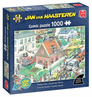 Immagine prodotto di Jumbo Jan van Haasteren Murphys Gesetz, Comic Puzzle, Erwachsenenpuzzle, 1000 Teile, 1110100814