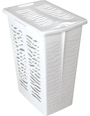 Obrázok produktu pre Košík na bielizeň Branq Zebra 30 l – biela