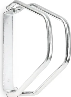 Image de 4 supports à vélos à fixation murale, support mural pour 1 vélo, galvanisé, réglable, dimensions : 32,5 x 9 x 28,5 cm, argent