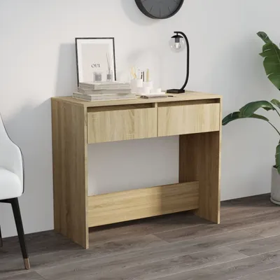 Obrázek produktu pro The Living Store Konzolový stolek Sonoma dub 89x41x76,5 cm materiál na bázi dřeva