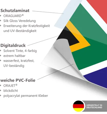 Zdjęcie produktu dla Kiwistar - Naklejka na samochód Flaga Naklejka 15cm Norwegia laminowana