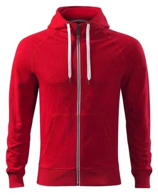 Image de Malfini - Sweat à capuche « Voyage » avec fermeture éclair intégrale pour homme PP9513 (S) (rouge)