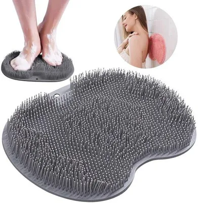 Productafbeelding van Unyqoos® Antislip siliconen massagepad met zuignappen – voor peeling en voet-/rugmassage, 30 x 23 x 23 cm, 160 g, 1 stuk