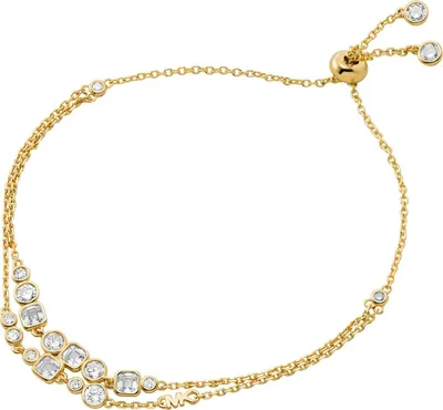 Zdjęcie produktu dla Michael Kors MKC1770710 Bransoletka damska srebro 925 białe złoto 21,5 cm