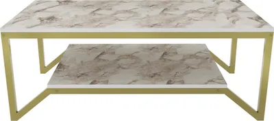 Produktbild von Skye Decor, Flora - Gold, White, Couchtisch, Gold, 100 % MELAMINBESCHICHTETE SPANPLATTEN, 120 x 60 x 45,8 cm
