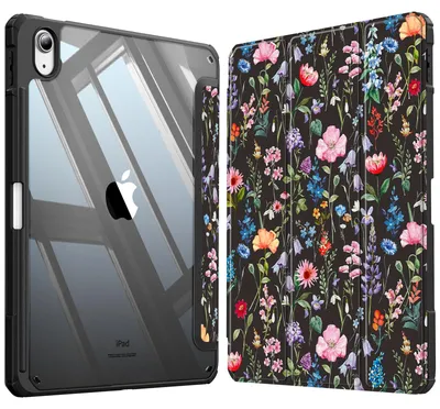 Produktbild von Fintie Hybrid Hülle für iPad (A16) 11/10 Generation (2025/2022, 11/10.9") – Z- Blumen